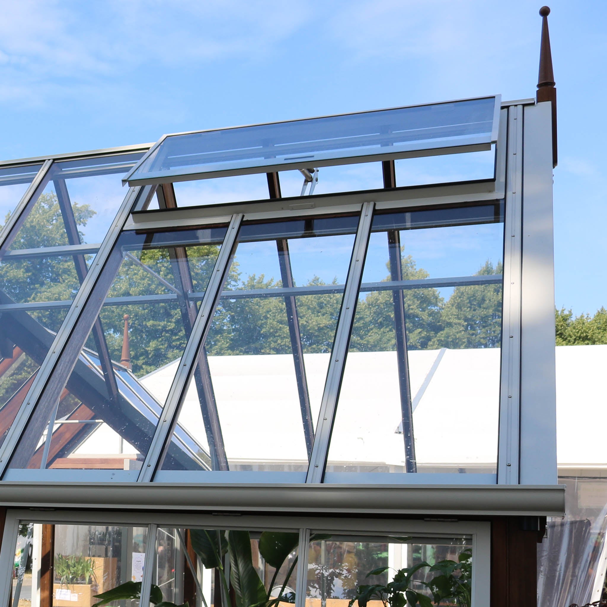 Additional 1.35m Greenhouse Section with Panelled Base